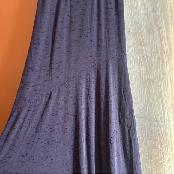 Maeve Anthropologie Purple Melanie Lace Up Back Slit Knit Maxi Long Tank Dress S - Picture 4 of 8